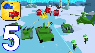 Army Merge: Tank Master - Gameplay Walkthrough Part 5 New Update Tank War Army Commander Defense