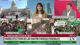 El gobierno aplicará el protocolo antipiquetes; marcha y reclamo universitario