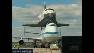 Space Shuttle Enterprise Arrives at New York City