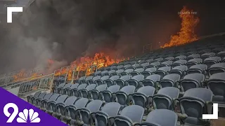 Metal work may have sparked fire that damaged seats, suite at Mile High, source says