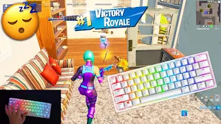 Razer Huntsman Mini ASMR Chill😴Tilted Zone Wars🏆Satisfying Keyboard Fortnite (240FPS)