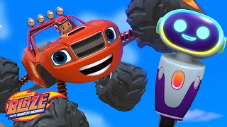 Mega Bot Rescues Blaze & AJ! | Blaze and the Monster Machines