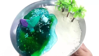 Diy How To Make Kinetic Sand Slime Island and Summer Beach and Aqua Magic Beach fun  for kids