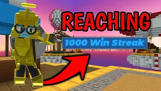 Reaching 1000 Winstreak In Bedwars [Blockman Go]