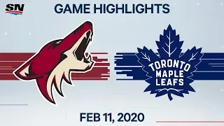 NHL Highlights | Coyotes vs. Maple Leafs - Feb. 11, 2020