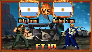 King of Fighters 98 - Micky_Coronel (ARG) VS (ARG) Random Falopa [kof98] [Fightcade] [FT10]