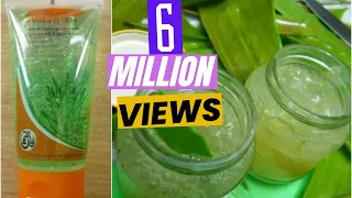 २ मिनट में पतंजलि एलो वेरा जेल घर पर बनाये| 2 Minute DIY Homemade ALOE VERA GEL| Sushmita's Diaries