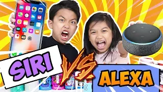 SIRI VS ALEXA PICKS MY SLIME INGREDIENTS CHALLENGE * EXTREME * JK Slime | Fun Kids Video