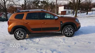 2018 Dacia Duster 2 testing 4x4 on snow