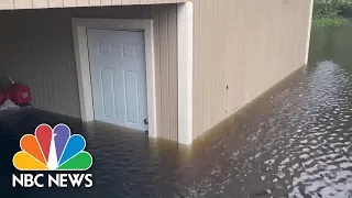 Storm Surge Floods Coastal Mississippi After Tropical Storm Cristobal Makes Landfall | NBC News