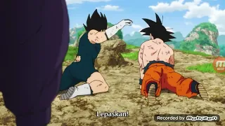 Gabungan dari Goku dan vegeta jadi gogeta