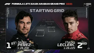 F1 Intro - 2022 STC Saudi Arabian Grand Prix - Starting Grid