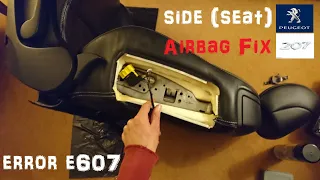 Peugeot Seat (side) Airbag repair e607 on the 207 cc