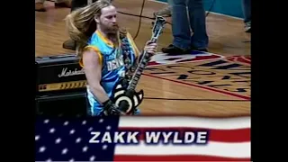 Zakk Wylde Jamming  National Anthem @ Denver Nuggets vs. L.A Lakers game on 5-29-09