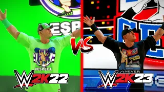 WWE 2K23 VS WWE 2K22 | Graphics & Gameplay Comparison