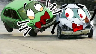 Car Doodle Chases Drunk Car | Funny Car Driving Fails & Crashes | Doodles