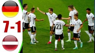 Germany Vs Latvia (7-1) World Cup Qualifiers 2021 Highlights English Commentary