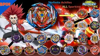 【Sword Infinite Achilles VS ALL Beyblade Burst Sparking Marathon Battle】 ベイブレードバースト 베이블레이드 버스트