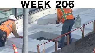 Construction time-lapse with highlights/closeups: Ⓗ Week 206: Polystyrene, dirt, stuck saw, more