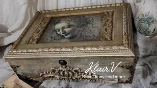 🆓️Da Vinci's Box! Decoupage and aging!