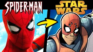 What if SPIDER-MAN CHARACTERS were in STAR WARS? (Stories and Speedpaint)