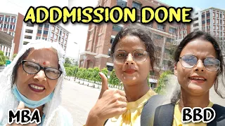 My Addmission in MBA vlog | BBD University Lucknow