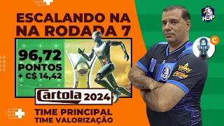 CARTOLA FC 2024 #rodada7  | DICAS PRA MITAR + 96 PONTOS