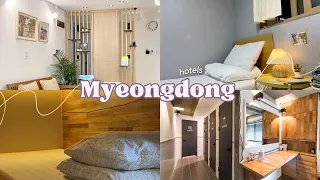 Where to stay in Seoul (budget hotels) | South Korea travel vlog