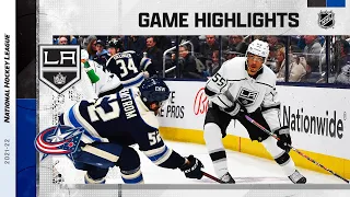 Kings @ Blue Jackets 3/4 | NHL Highlights 2022