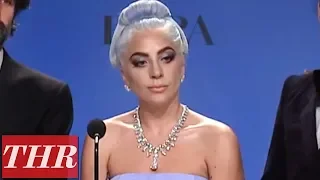 Golden Globes Winners Lady Gaga, Mark Ronson Full Press Room Speech | THR