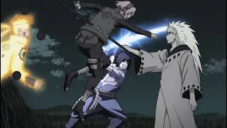 Madara Cast Infinite Tsukuyomi, Rikudou Naruto and Sasuke Rinnegan, Madara Absorbs God Tree Dub