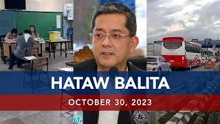 UNTV: HATAW BALITA | October 30, 2023