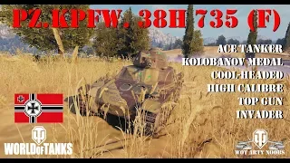 Pz.Kpfw. 38H 735 (f) - Ace, Kolobanov, Cool-Headed, High Calibre, Top Gun & Invader