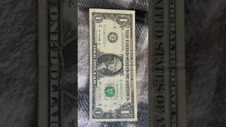 One dollar bill star note/misaligned