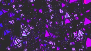 [4K] 3D Purple Triangle MADNESS! - VJ Visuals - Loops