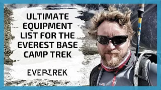 Everest Base Camp Equipment List