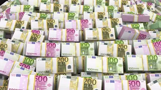 Billions of Euros - Wealth Visualization - Millions and Millions of Euros Coming to You - Abundance