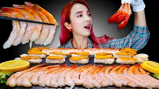 [Mukbang]🦐단새우+성게알+감태 싸서 먹방!😋 SWEET SHRIMP & SEA URCHIN ROE Korean Mukbang Eating Show Real ASMR | 쎄미