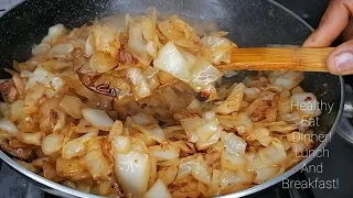 Stir fry Cabbage Recipe! Healthy, Delicious Cabbage Recipe for Dinner!