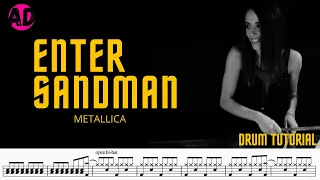 Enter Sandman - Metallica - Drum Cover (Drum Score)