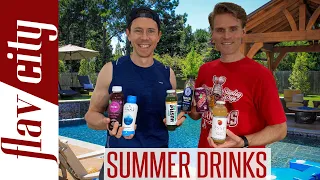 The BEST Drinks To Beat The Summer Heat - Healthy Drink Haul & Taste Test