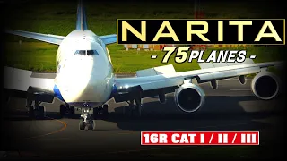 75 Planes Takeoffs & Landings | Narita Int'l Airport | Plane Spotting