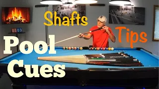 Pool cues and tip selection