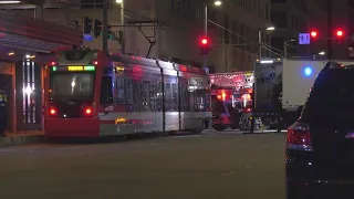 Pedestrian dead after being hit by METRORail train in downtown Houston