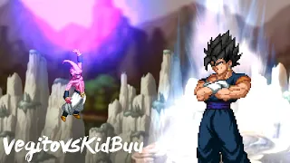 Vegito vs Kid buu (Sprite Animation)