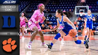 Duke vs. Clemson Condensed Game | 2021-22 ACC Women’s Basketball