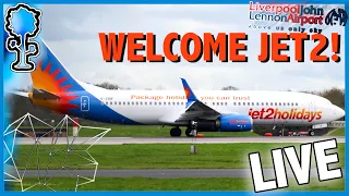 🔵☀️🔴LIVE JET2 HAVE ARRIVED AT LIVERPOOL AIRPORT!