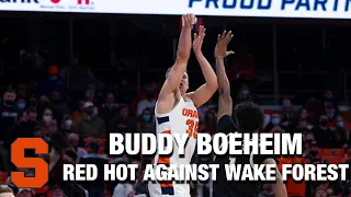 Syracuse's Buddy Boeheim Was Red Hot Against Wake Forest