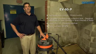 Goodway Technologies EV-60-P Pump Out Industrial Vacuum