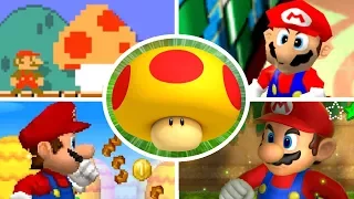 Evolution of Mega Mushrooms in Mario Games (2000-2017)